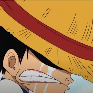 Shanks gives Luffy his hat