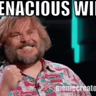 I win one to nothing - Jack Black