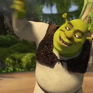 All right, you're going the right way for a smacked bottom: Shrek (Mike Myers)