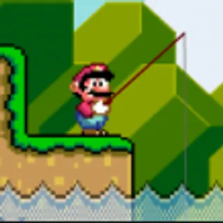 mario hates fishing