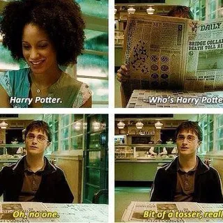 Oh, no one. Bit of a tosser, really: Harry Potter