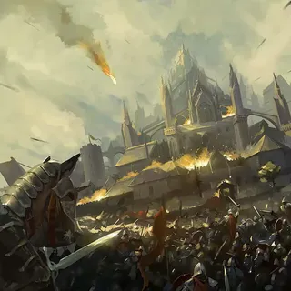 Medieval siege battle swords and armies